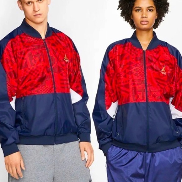 Nike Air Jordan Flight Legacy FIBA Jacket Loose Fit CJ9082-451 NWT - Picture 2 of 13